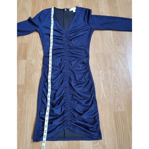 Michael Kors Ruched Leopard Print Dress -NEW - Picture 9 of 13